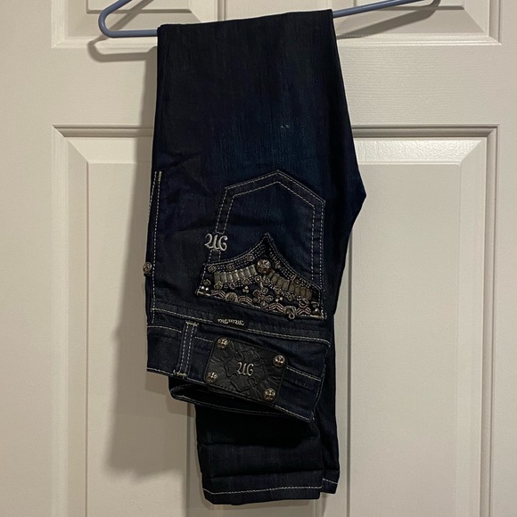 Miss Me JP4656S Dark Wash Skinny Jeans Size 27 - Picture 8 of 16